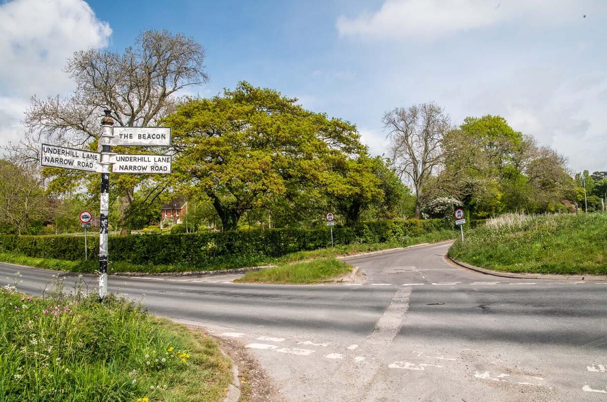 Driving the Chevrolet Corvette through rural England