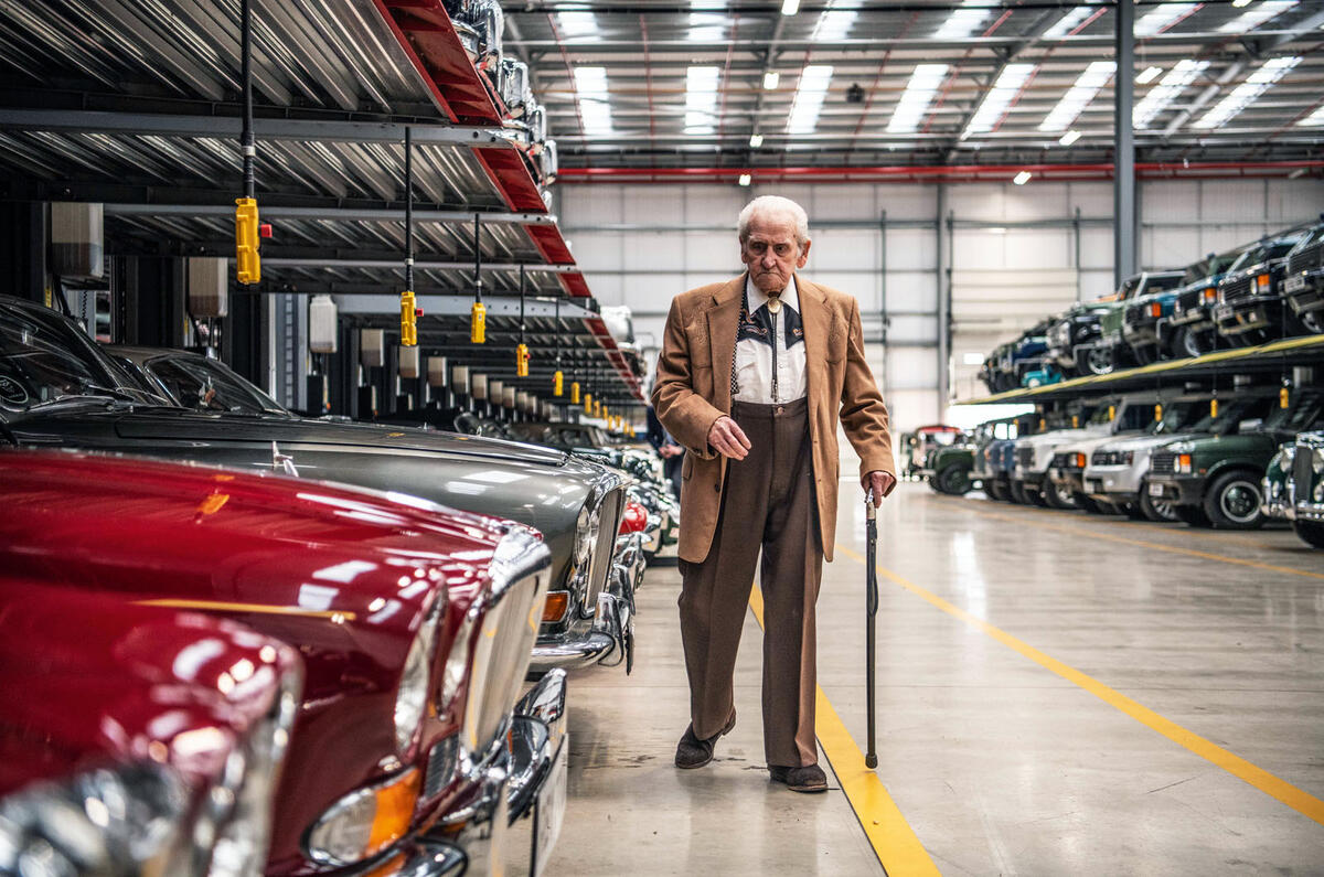 Norman Dewis at JLR Classic Works