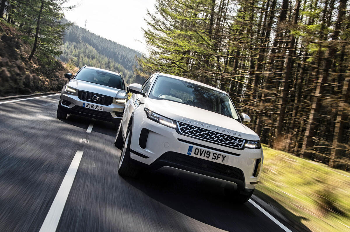 Range Rover Evoque vs Audi Q3 vs Volvo XC40 vs Lexus UX