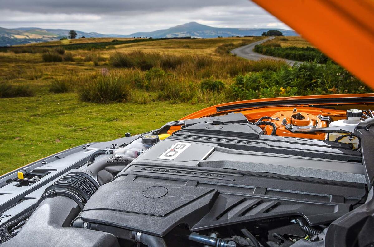 The Ford Mustang's V8