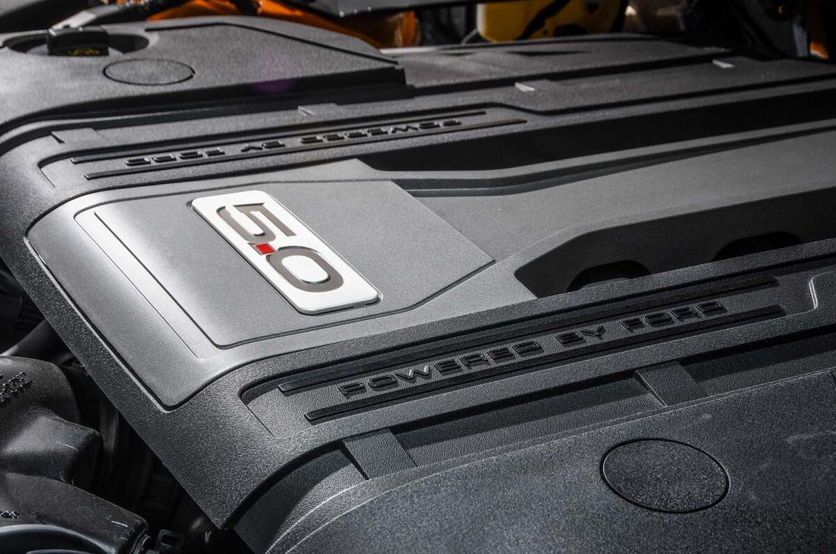 The Ford Mustang's V8