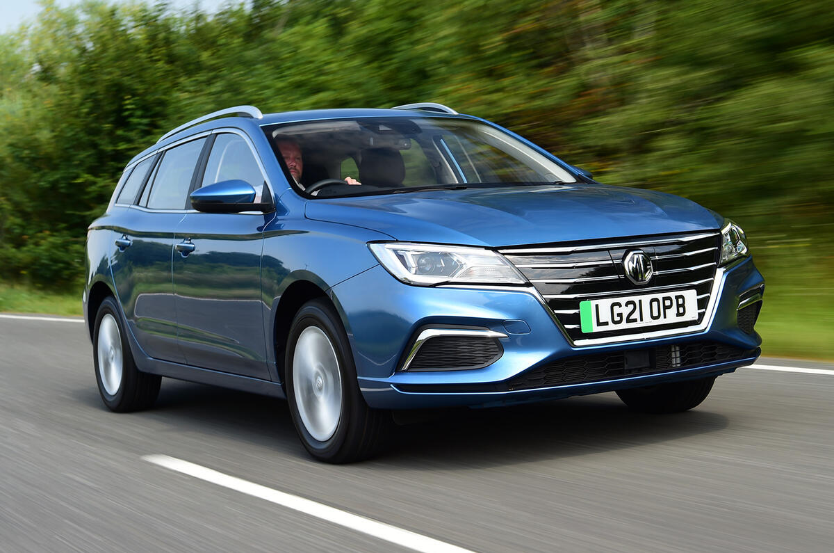 MG 5 SW EV Long Range 2021 UK first drive Autocar