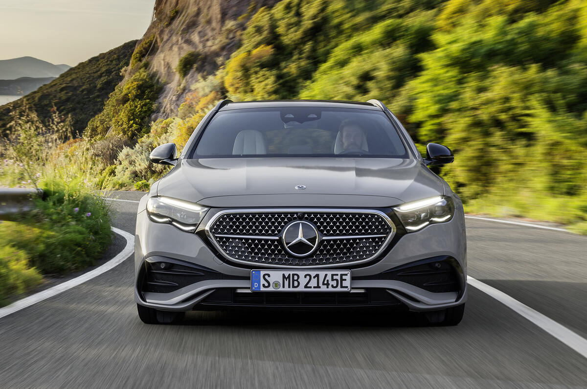 E Class estate front headon