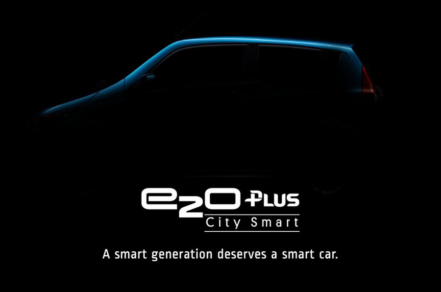 Mahindra teases four-door e2o Plus electric model