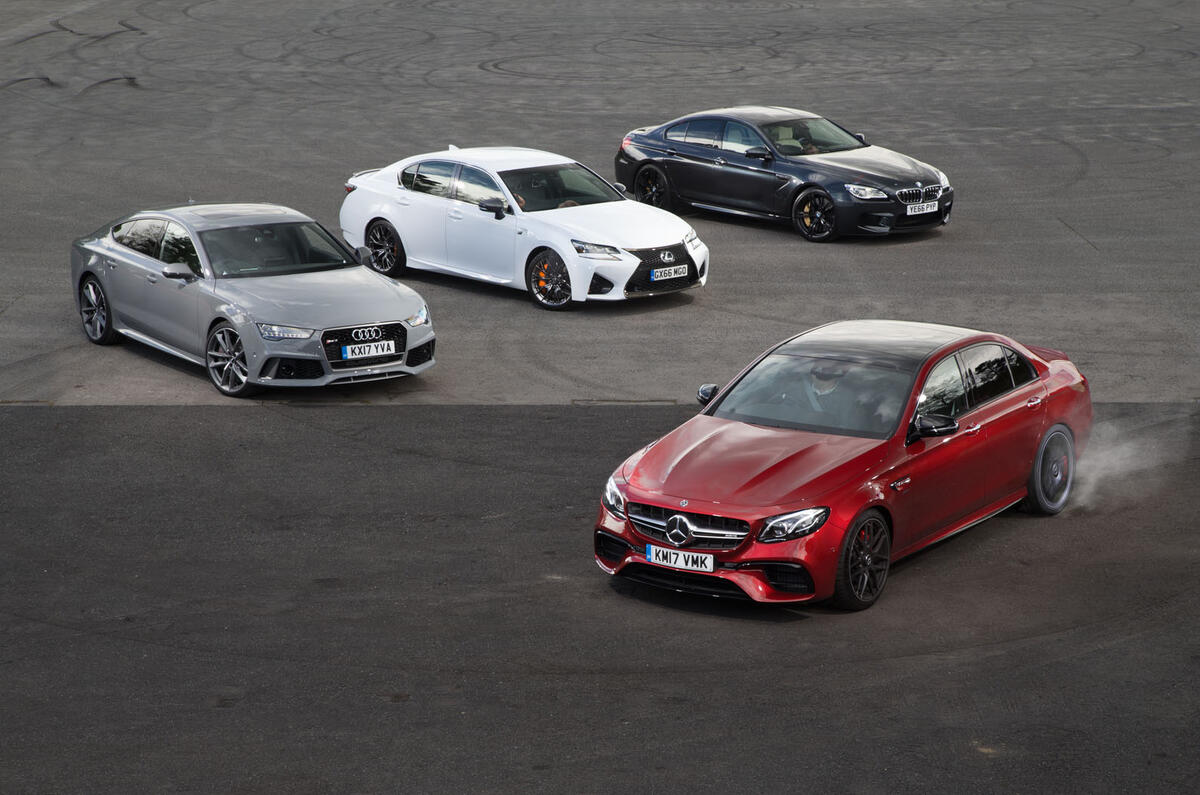 Mercedes Amg E 63 Vs Audi Rs7 Sportback Lexus Gs F Bmw M6 Gran