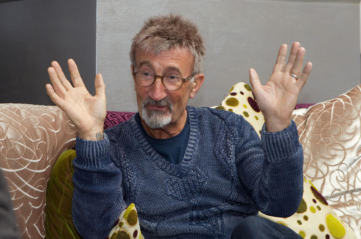 Eddie Jordan being interviewed by Autocar
