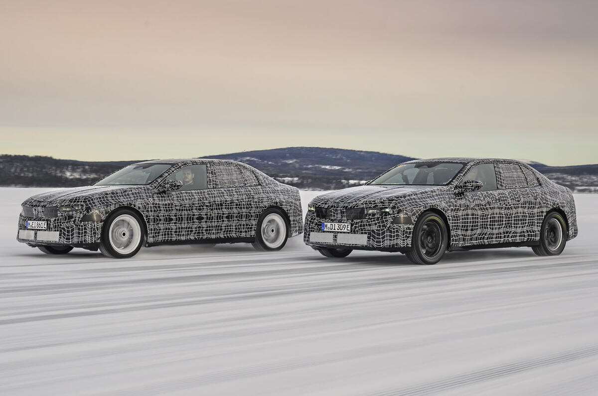 Pruebas invernales del prototipo eléctrico del BMW Serie 3 con doble seguimiento (2)