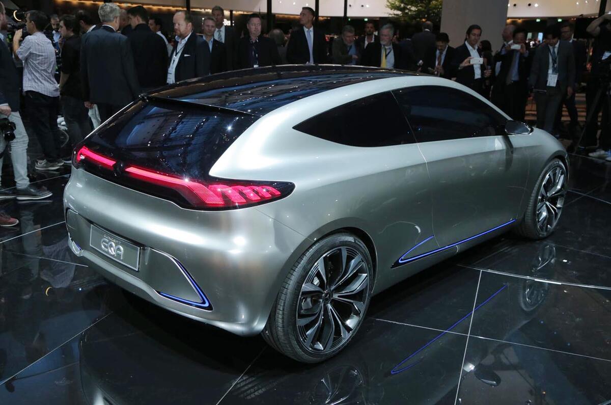 Mercedes Benz Unveils Electric Eqa Hatchback Concept Autocar