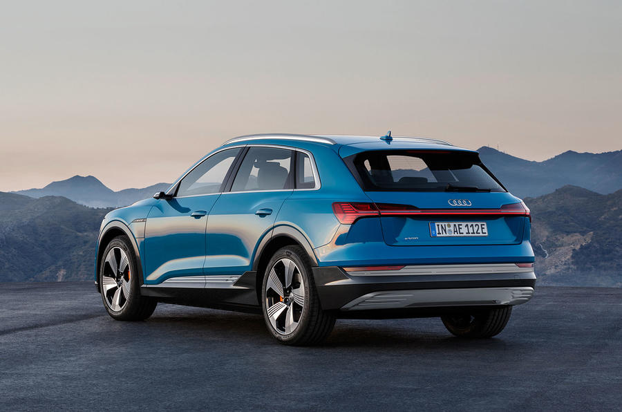 Audi E-tron 2019 official reveal static rear