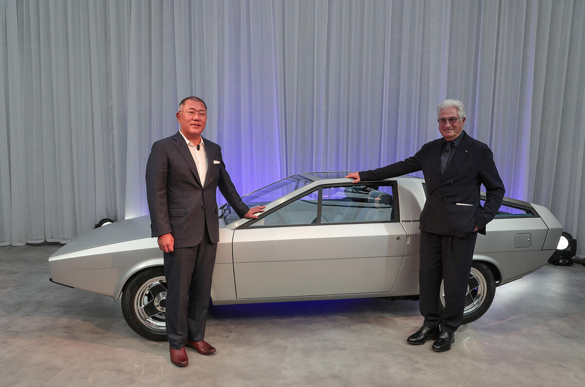 Euisun Chung and Giorgetto Giugiaro