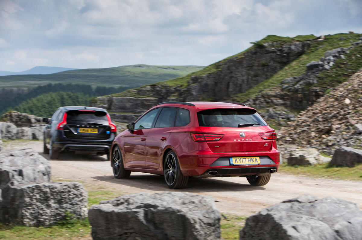 Skoda Octavia Vrs Estate Vs Seat Leon St Cupra Vs Volvo V60 Awd Polestar Fast Estate Triple Test Autocar
