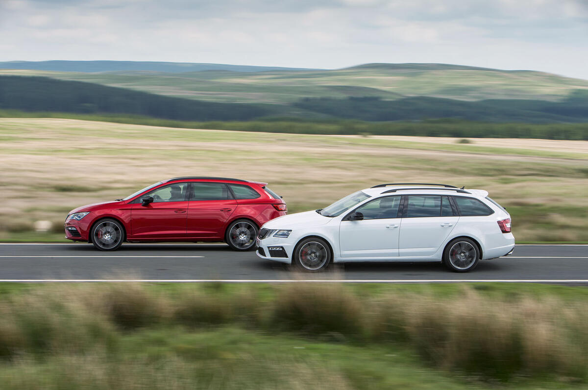 Skoda Octavia Vrs Estate Vs Seat Leon St Cupra Vs Volvo V60 Awd Polestar Fast Estate Triple Test Autocar