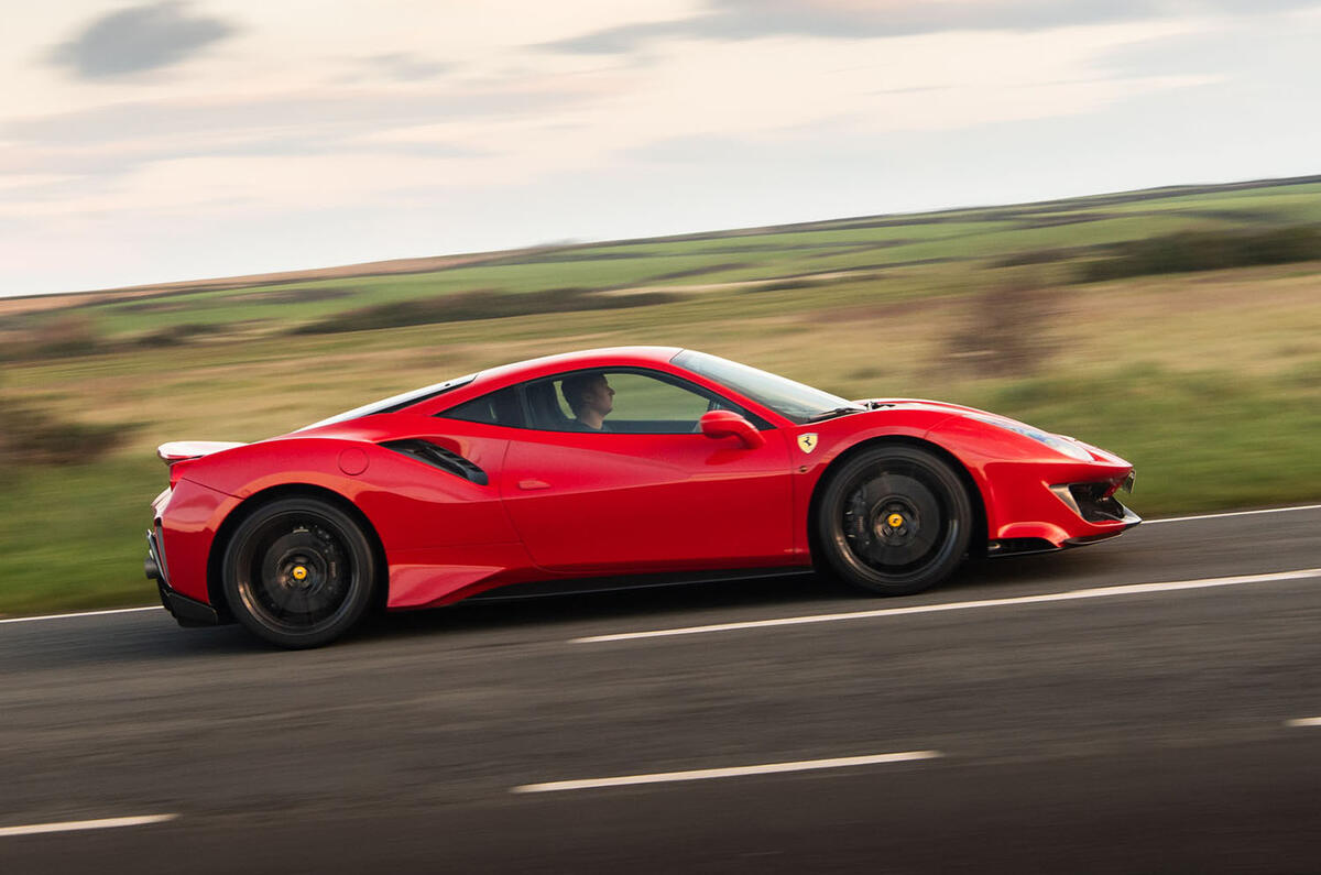 Ferrari 488 Pista 2018 UK first drive review - hero side