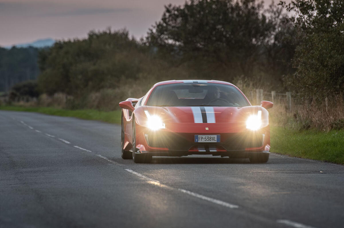 Ferrari 488 Pista 2018 UK first drive review - otr front