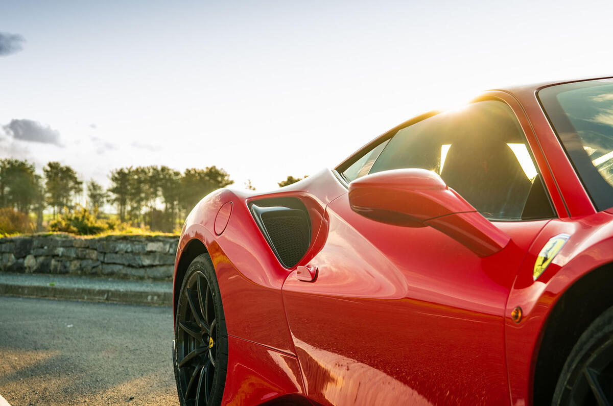 Ferrari 488 Pista 2018 UK first drive review - side aero