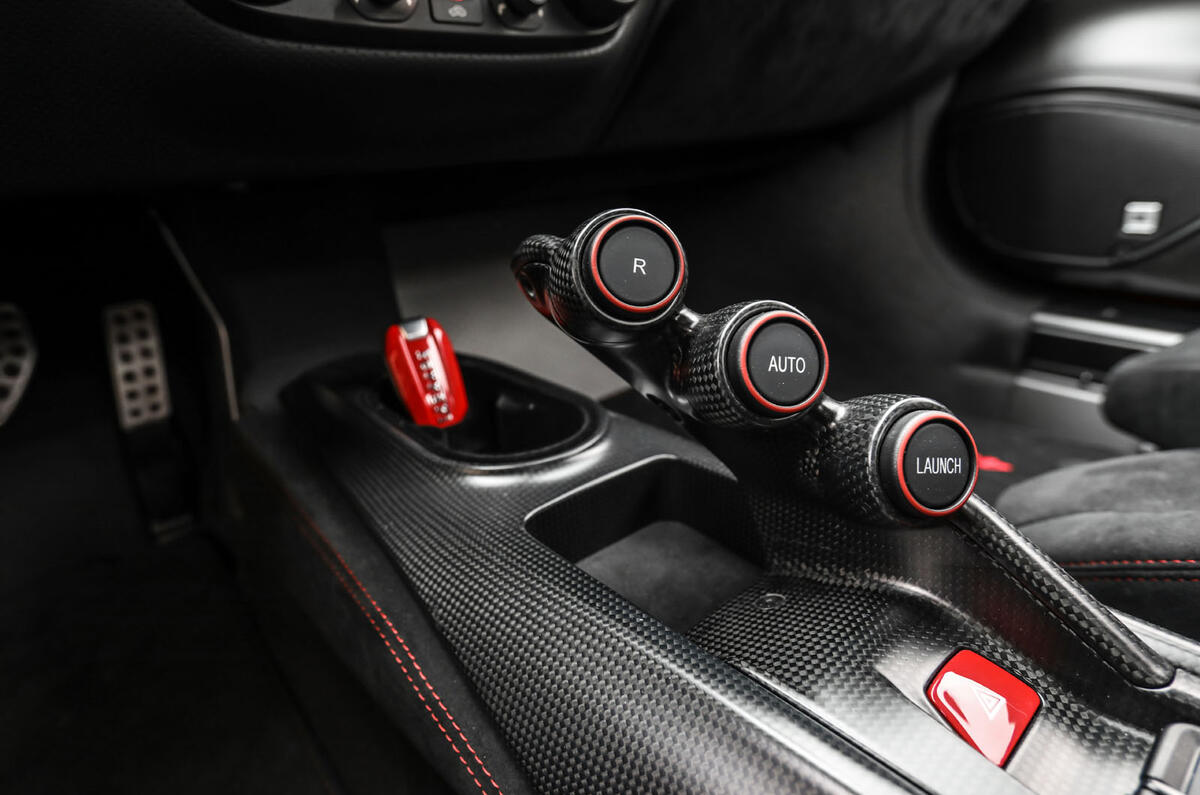 Ferrari 488 Pista 2018 UK first drive review - launch control button