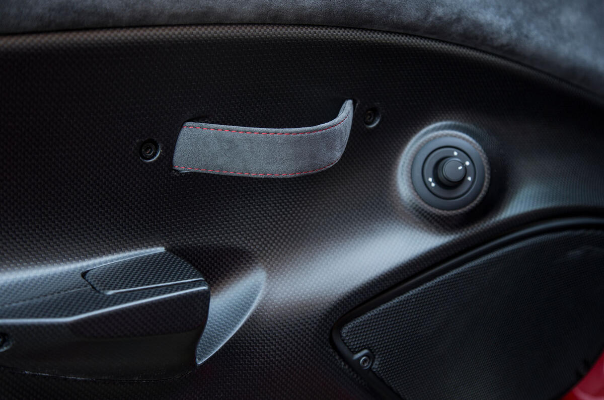 Ferrari 488 Pista 2018 UK first drive review - door handles