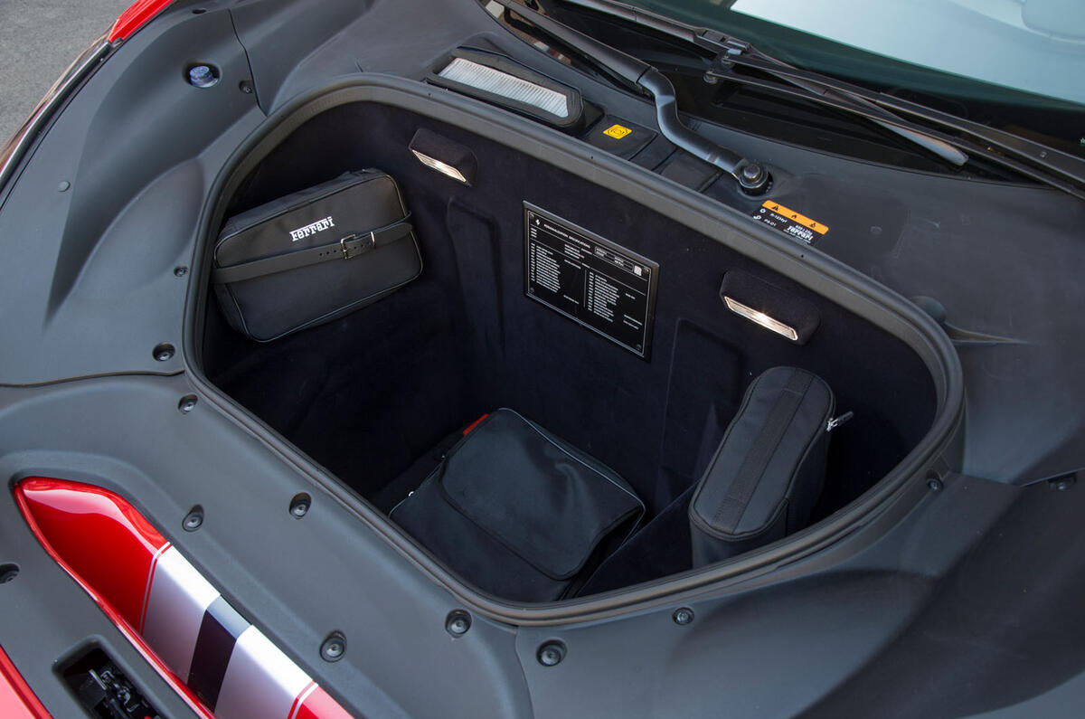 Ferrari 488 Pista 2018 UK first drive review - boot