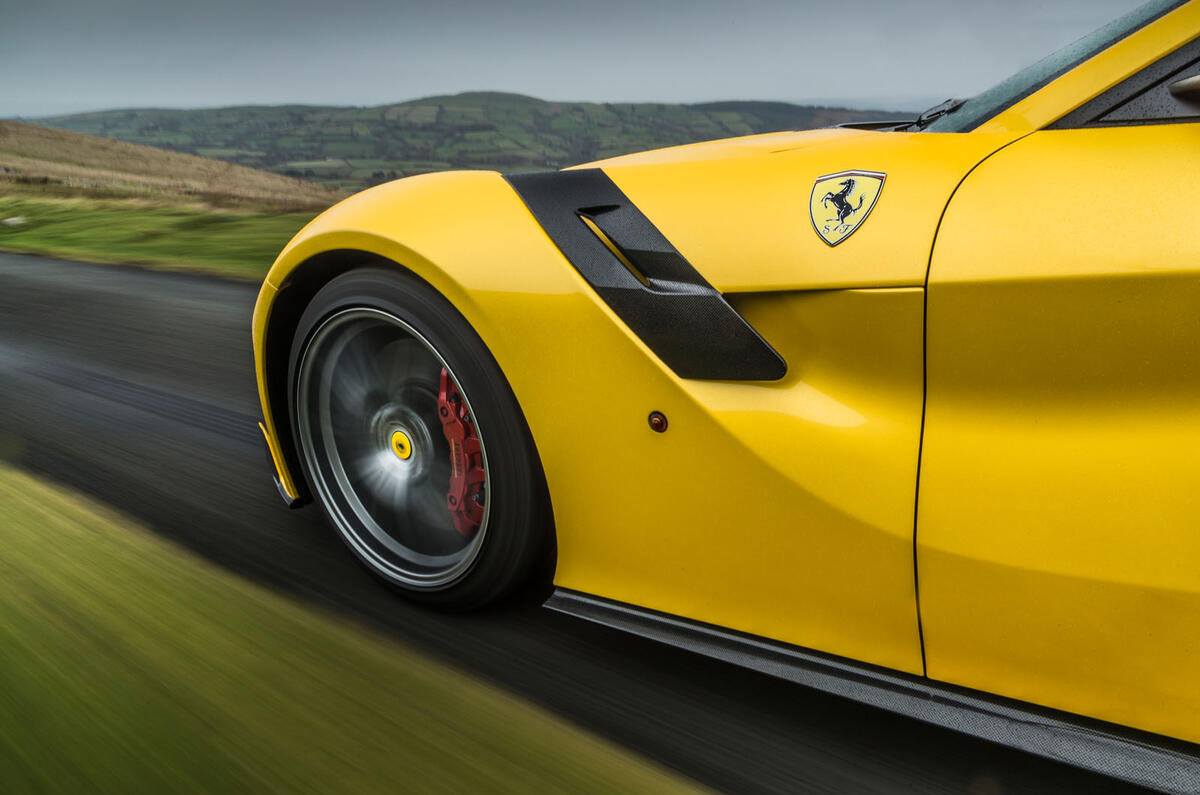 Driving The Ferrari F12 Tdf On Wet Welsh Mountain Roads
