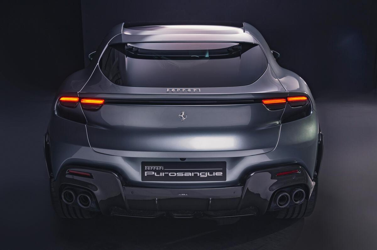 Ferrari Purosangue 2023 rear static