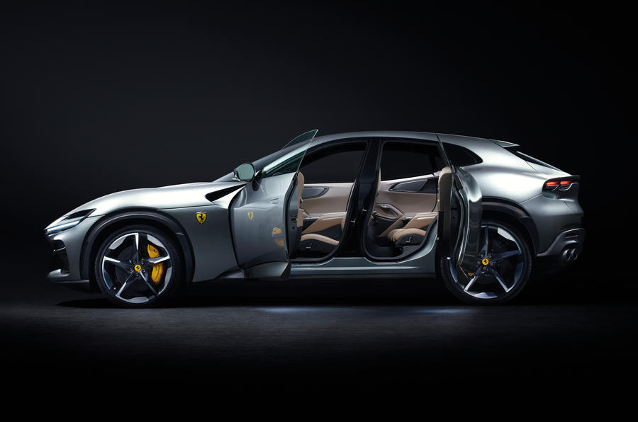 Ferrari Purosangue 2023 side doors open