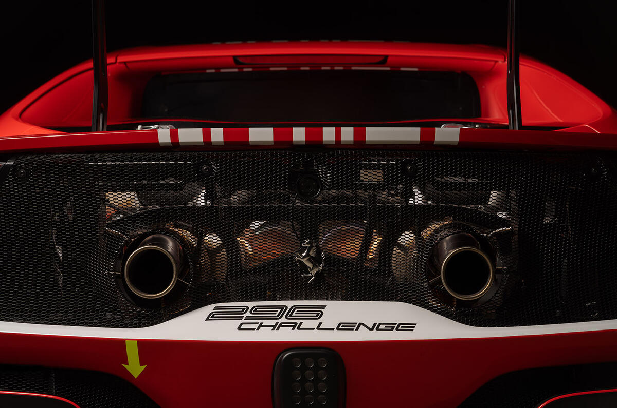 Ferrari 296 Challenge exhaust
