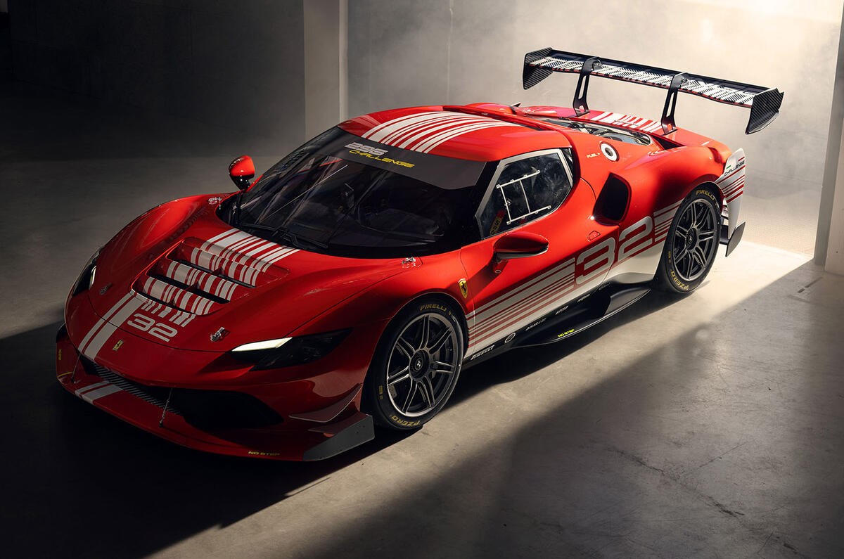 Ferrari 296 Challenge front three quarter