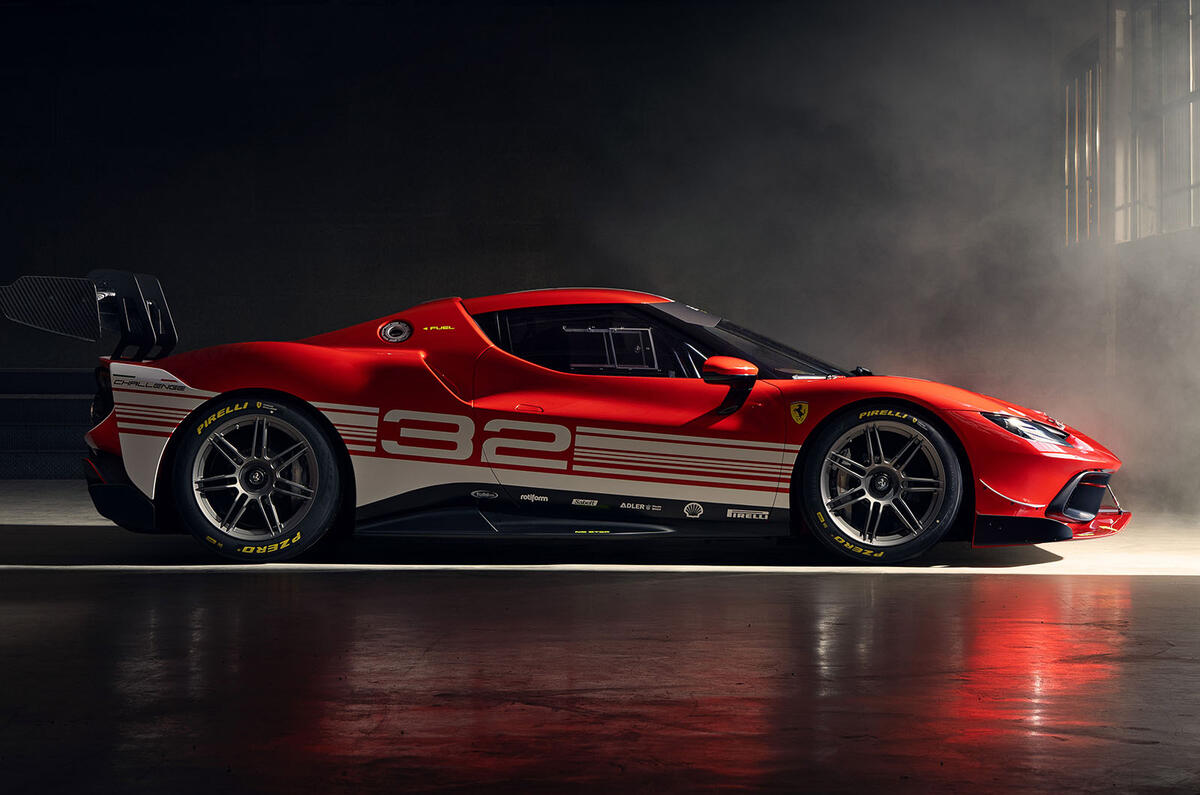 Ferrari 296 Challenge side