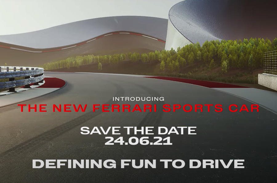 Ferrari June 2021 car reveal teaser