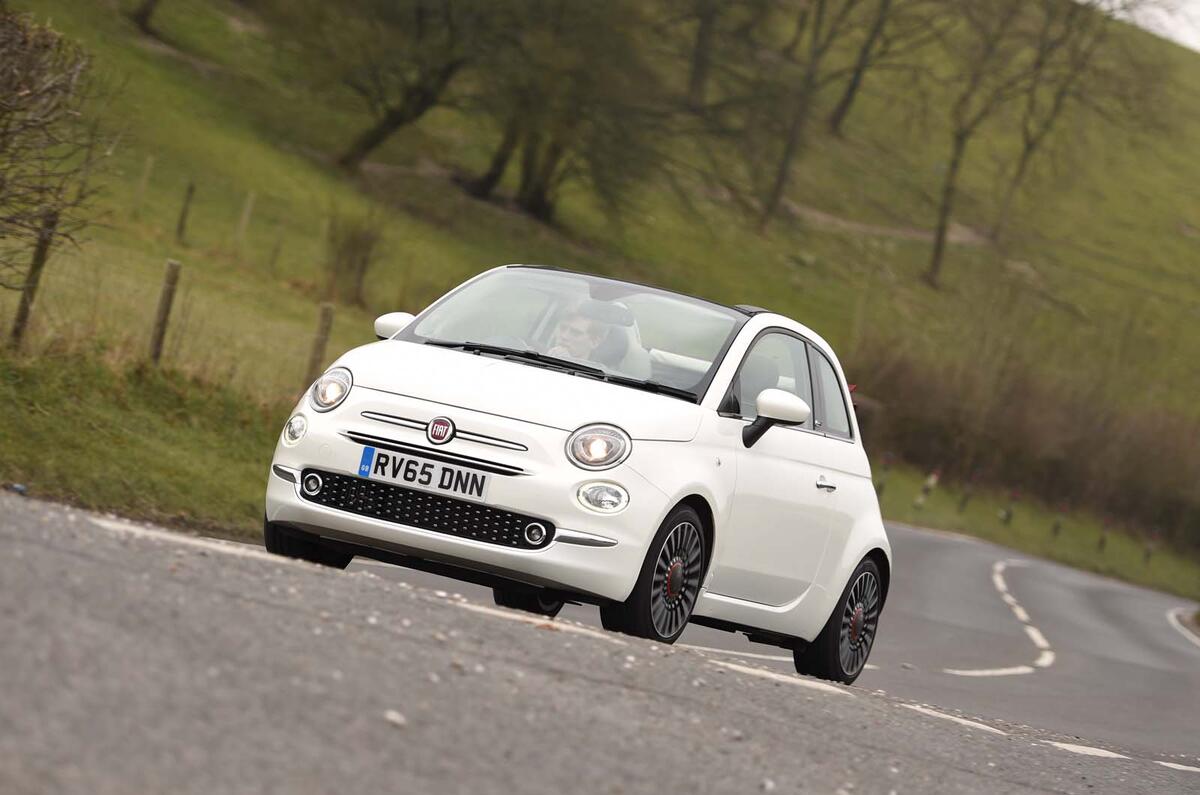 Fiat 500 road test - front