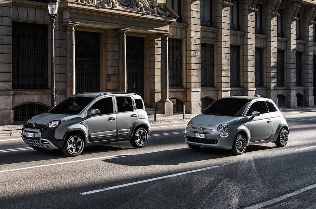 Fiat 500 Mild Hybrid and Fiat Panda Mild Hybrid 2020 - tracking side