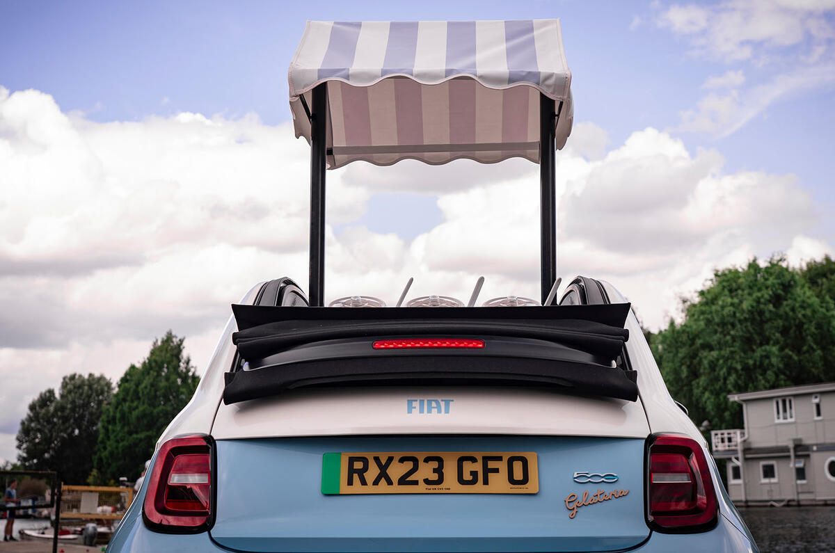 Fiat 500e Gelateria Edition rear