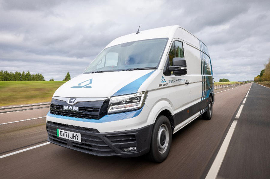 First Hydrogen van front quarter tracking
