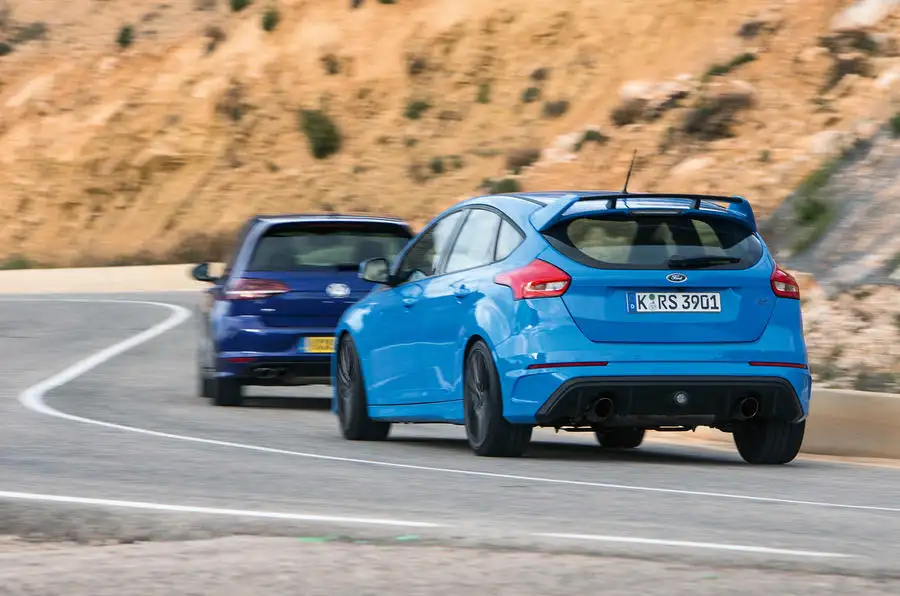 Ford Focus Rs Versus Volkswagen Golf R Twin Test Autocar