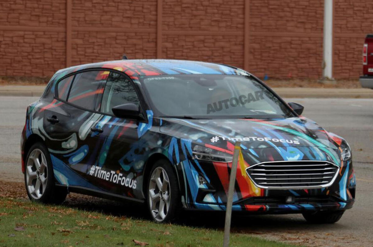 2018 Ford Focus seen in public with production bodywork