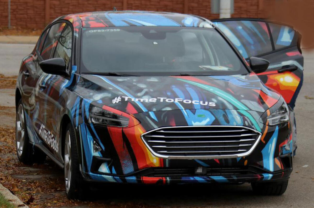 2018 Ford Focus seen in public with production bodywork