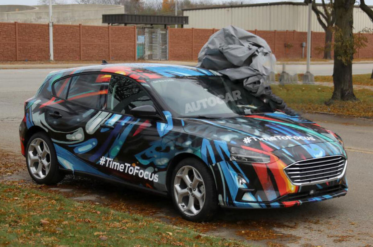 2018 Ford Focus seen in public with production bodywork