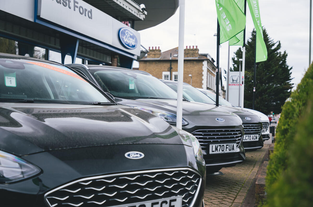 Ford Focus Ford Kuga at dealership