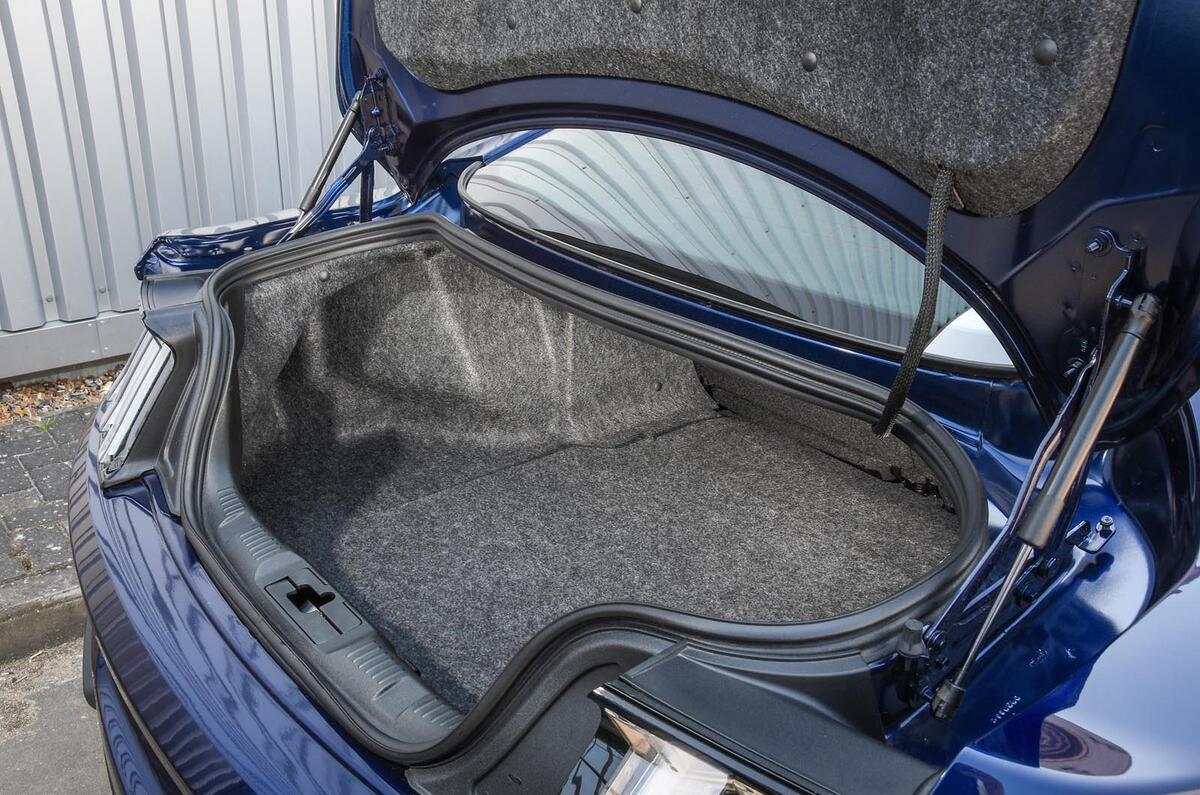 Ford Mustang four-cylinder 2018 UK first drive review boot