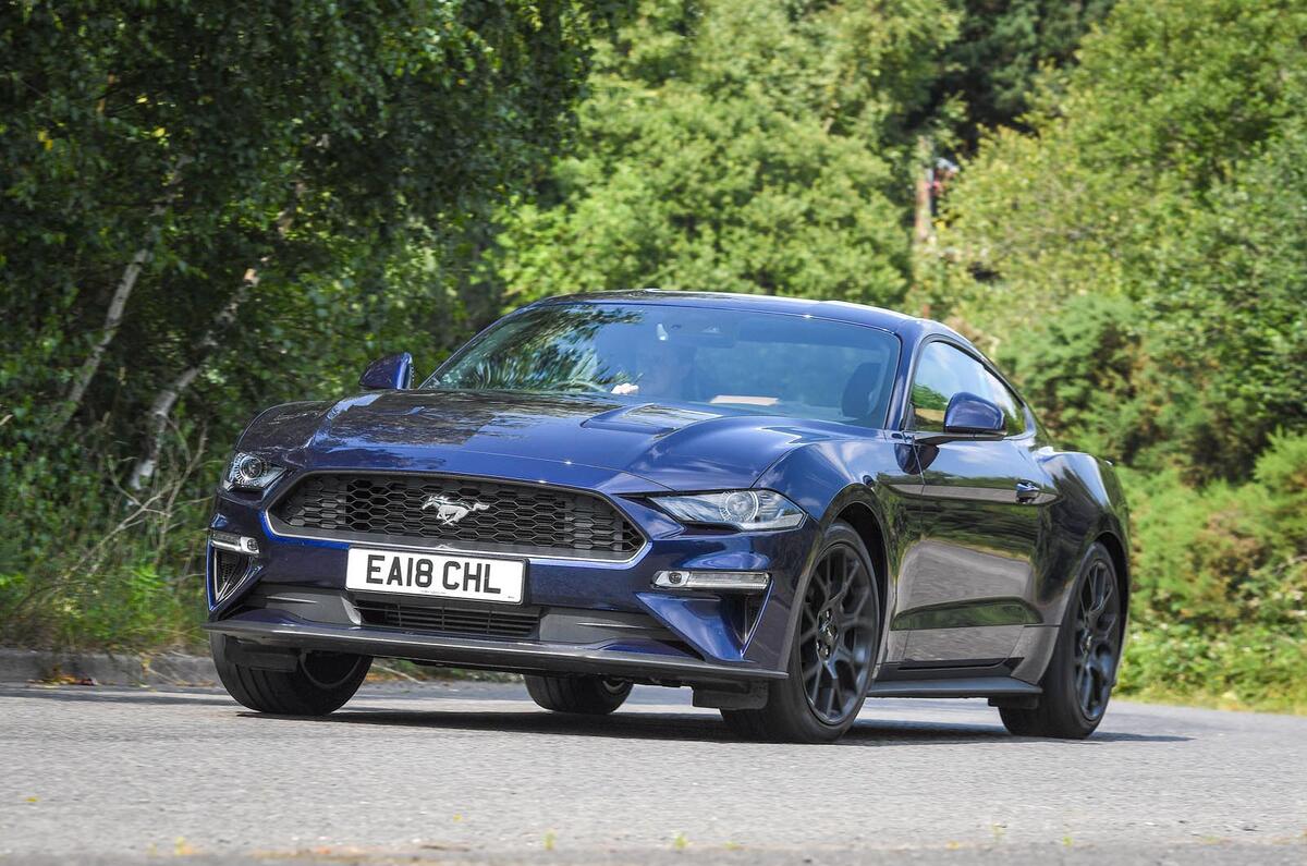 Ford Mustang four-cylinder 2018 UK first drive review front