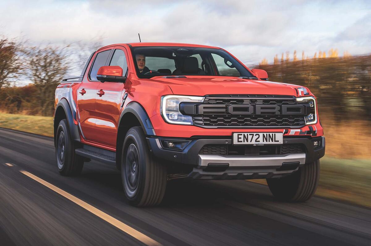 Ford Ranger Raptor front three quarter