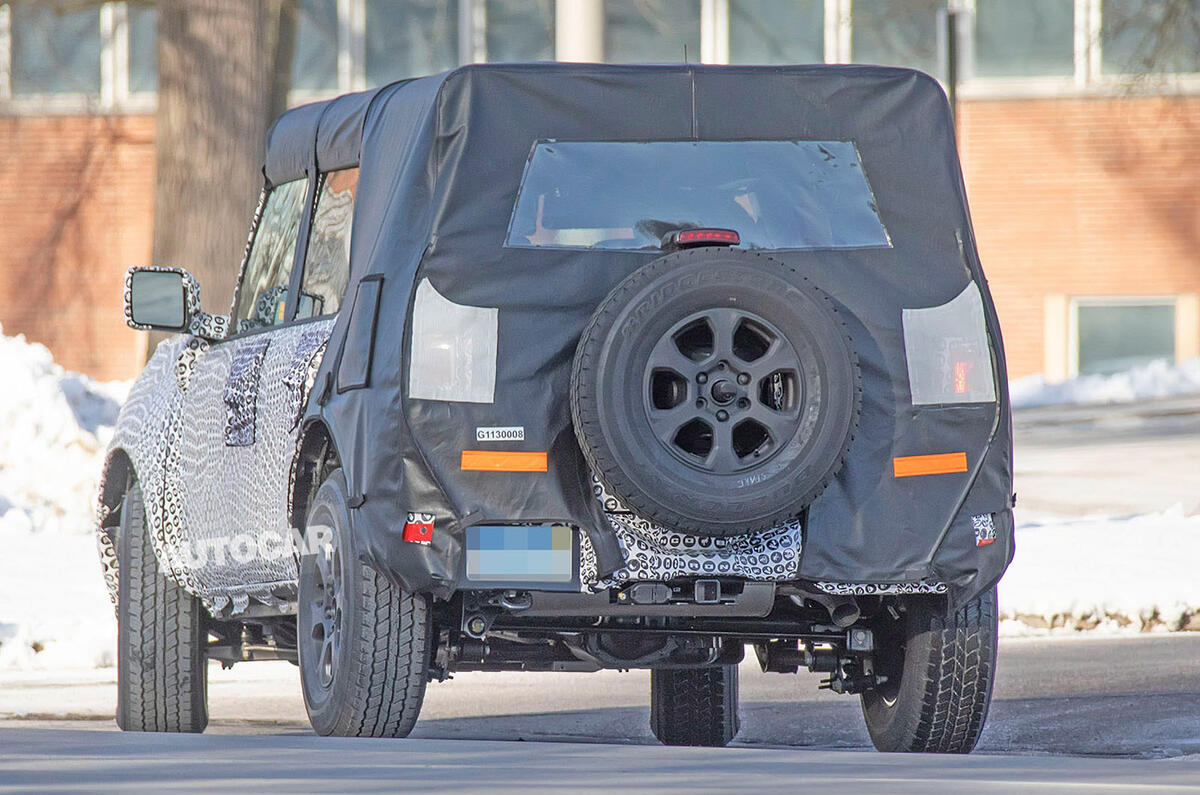 Ford Bronco 2020 spy photos - rear