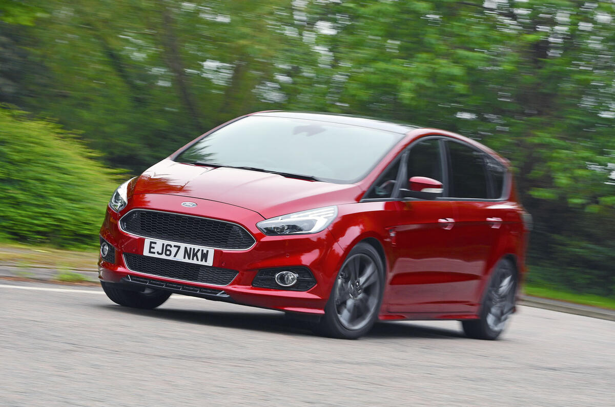 Ford S-Max cornering - front three quarters