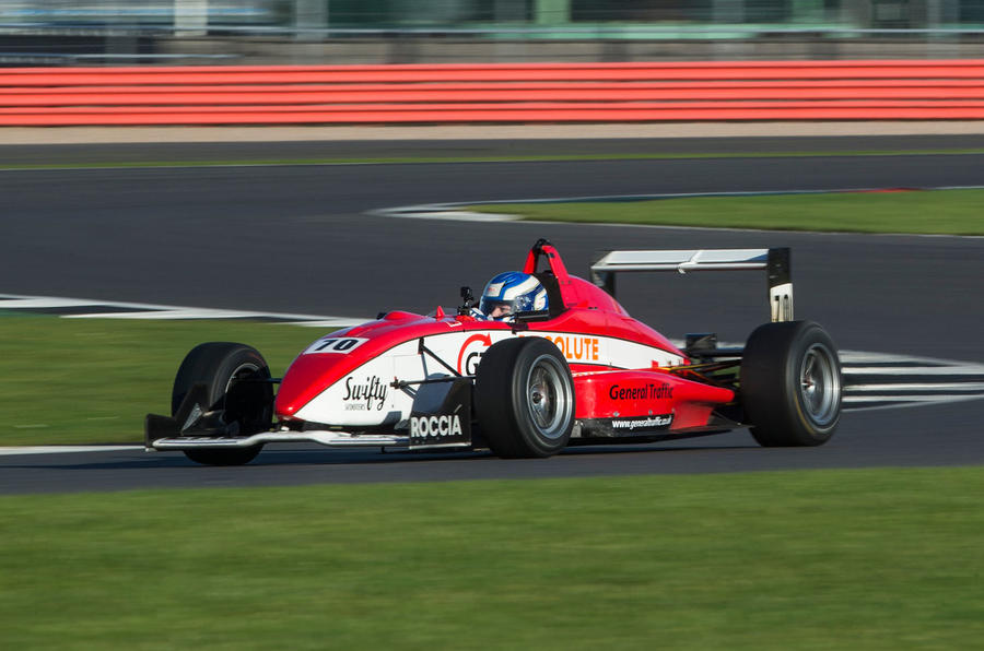 Driving a Formula 3 car at Silverstone