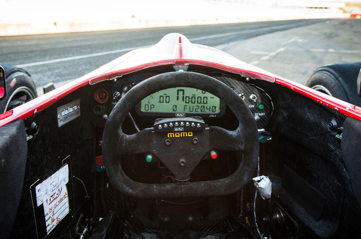On track in a Formula 3 car at Silverstone Autocar