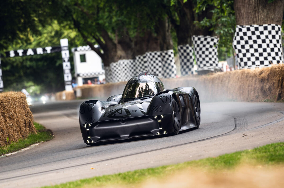 Electric singleseat fan car launched at Goodwood Autocar