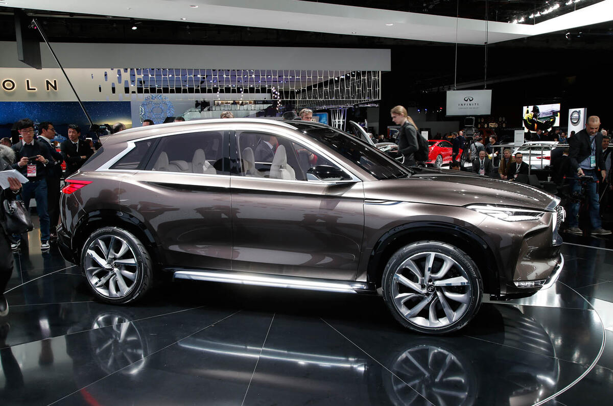 First Infiniti Qx50 Sighting Shows Detroit Concept Influence Autocar