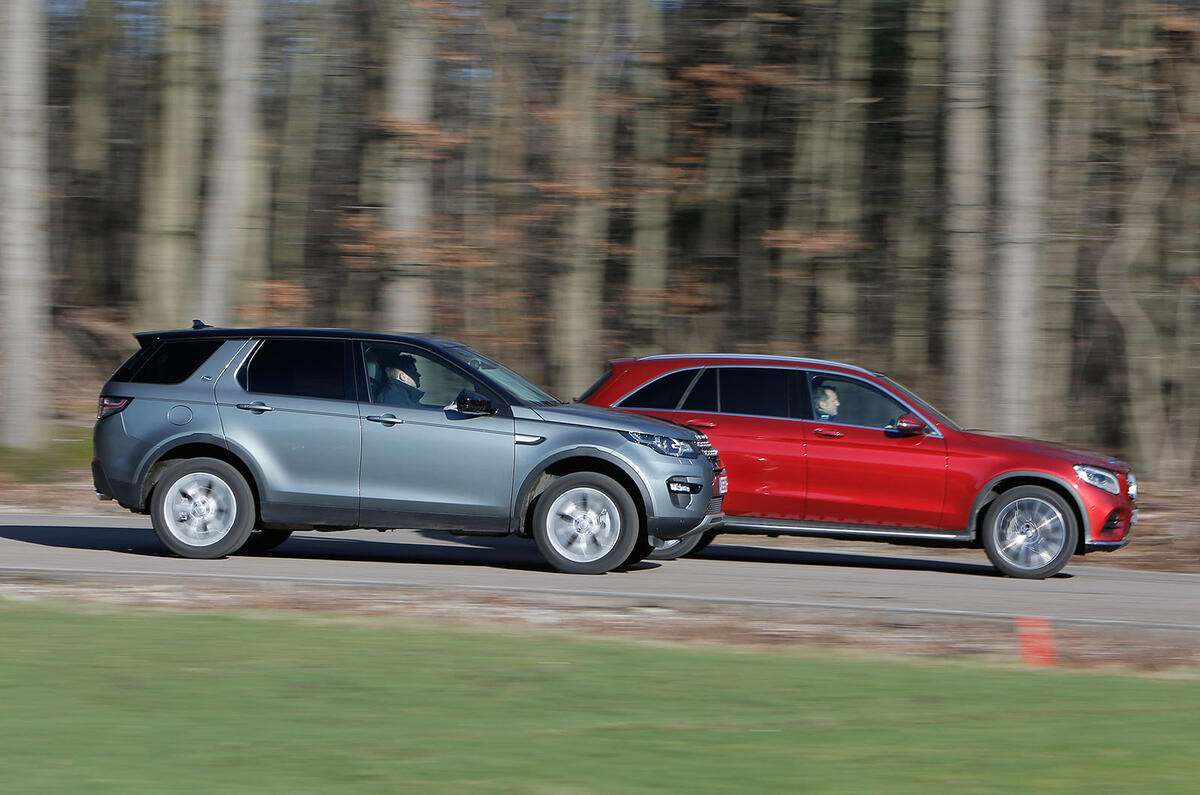 Mercedes Benz Glc Vs Land Rover Discovery Sport And Bmw