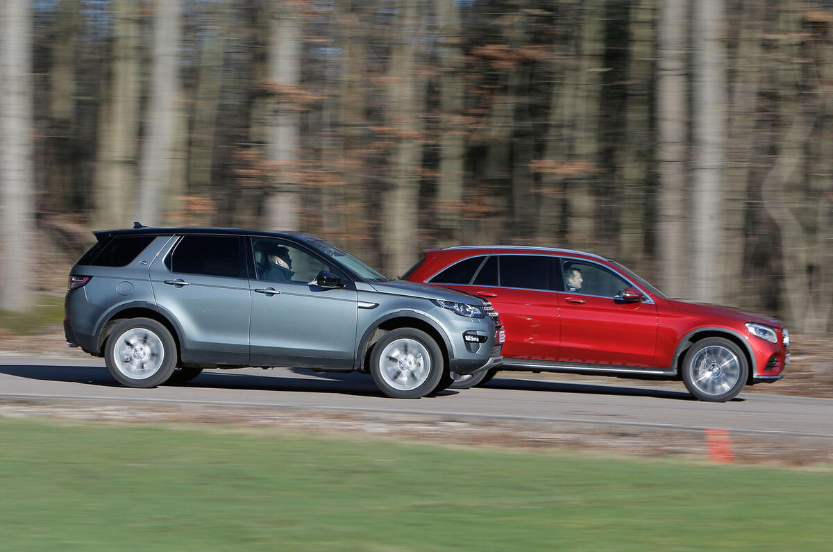 Mercedes Benz Glc Vs Land Rover Discovery Sport And Bmw X3