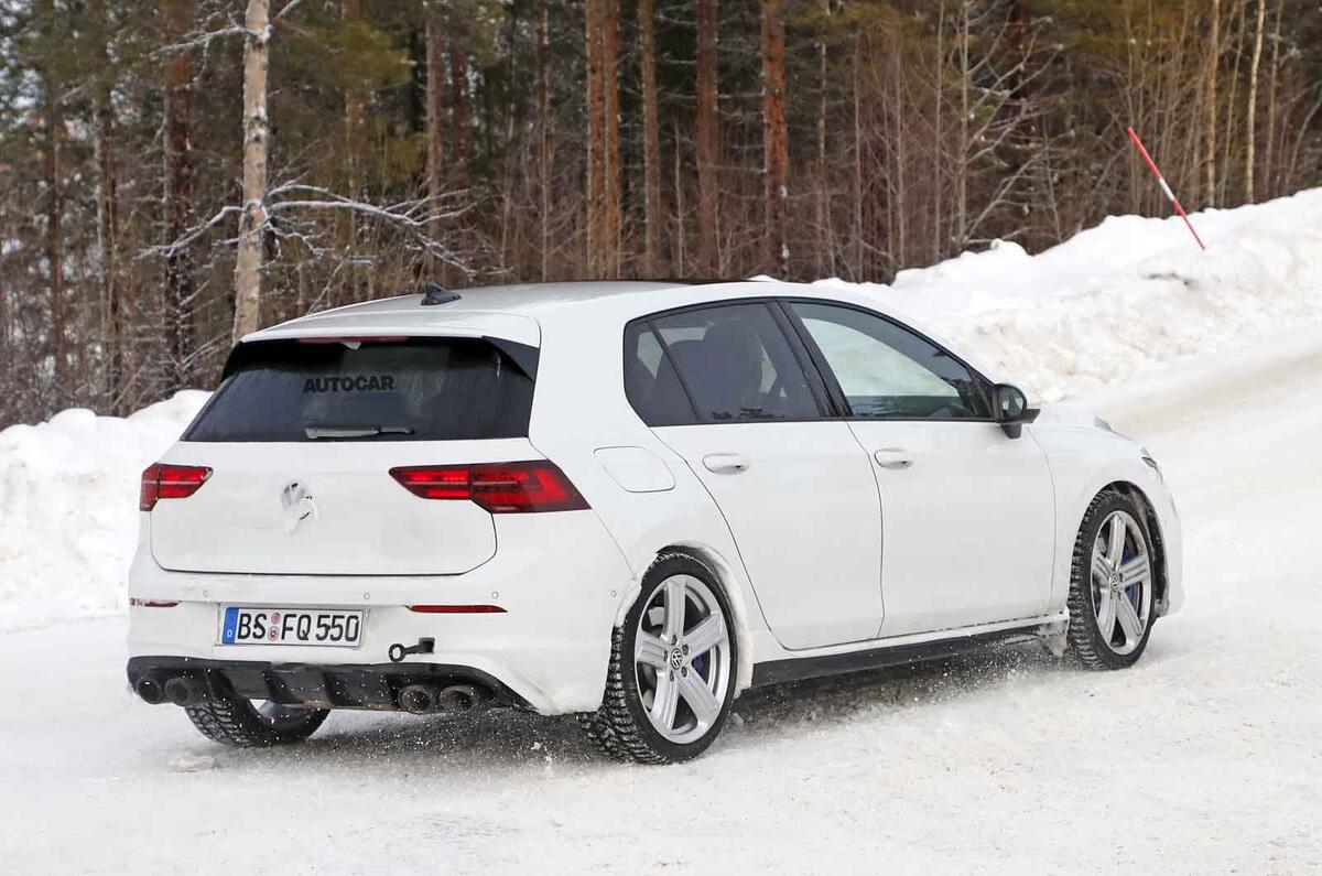 2020 Volkswagen Golf R prototype - rear